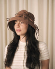 HEIRLOOM - THYM - CHAPEAU BOB FRONCÉ EN LIN
