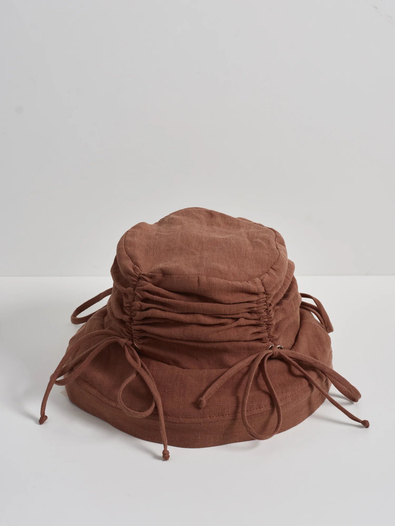 HEIRLOOM - THYM - CHAPEAU BOB FRONCÉ EN LIN
