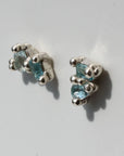 HOUSE OF HUDSON - CLUSTER STUDS - TOPAZ BLUE