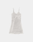 Q FOR QUINN - ROBE NUISETTE EN POINTELLE - NATUREL