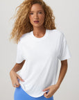 VUORI - LONG ENERGY T-SHIRT - WHITE