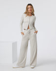 VUORI - ESSENTIAL HALO PANTS - ECRU HEATHER