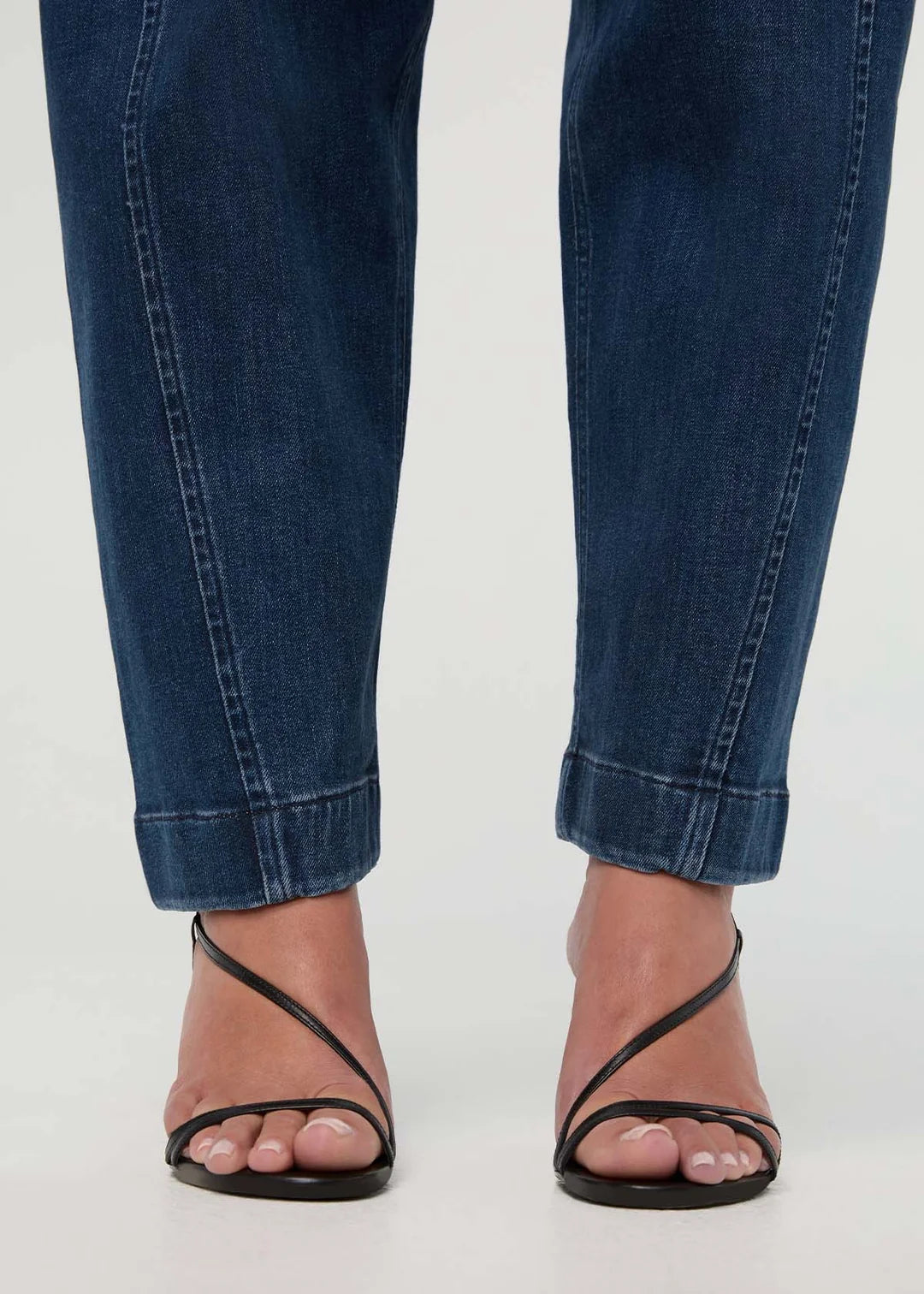 DUER - DENIM PERFORMANCE BARREL TAILLE HAUTE - DARK STONE AH26