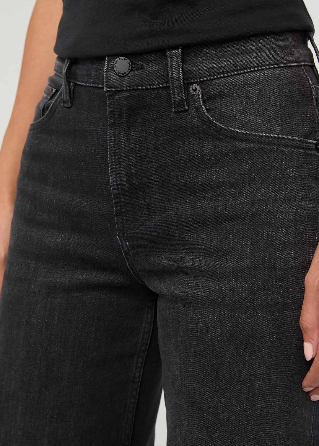 DUER - PERFORMANCE DENIM LARGE TAILLE HAUTE - NOIR DÉLAVÉ