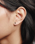 WOLF CIRCUS - SMALL BEAN-SHAPED EARRINGS - GOLD-PLATED