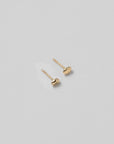 WOLF CIRCUS - SMALL BEAN-SHAPED EARRINGS - GOLD-PLATED