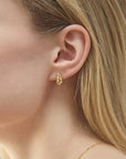 WOLF CIRCUS - BOUCLES D'OREILLES JOCELYN - PLAQUÉ OR