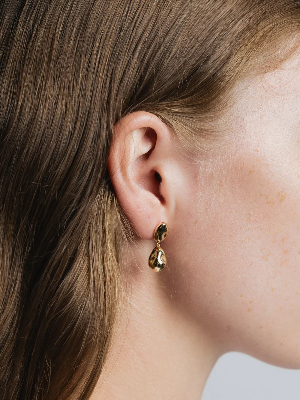 WOLF CIRCUS - BOUCLES D'OREILLES PINTO - PLAQUÉ OR