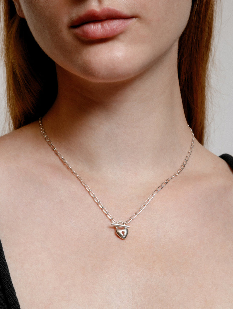 WOLF CIRCUS - HEART TOGGLE NECKLACE - SILVER