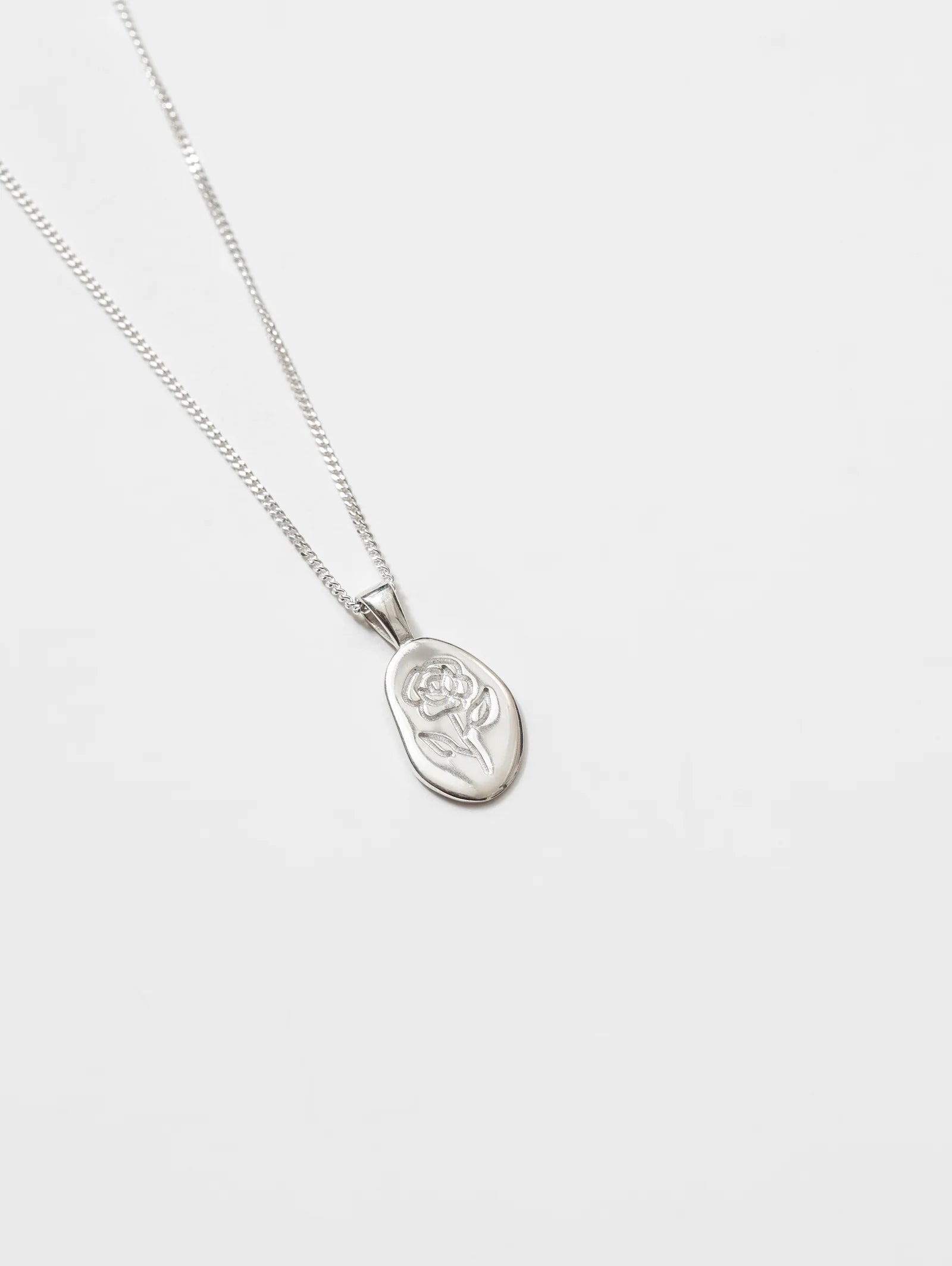 WOLF CIRCUS - ROSE NECKLACE - SILVER