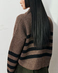 EVE GRAVEL - TRICOT WEASLEY - BRUN/NOIR - AH26