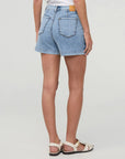 DUER - PERFORMANCE DENIM WRAP SKORT - LIGHT STONE - SS26