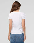 DUER - T-SHIRT SLIM PURE PIMA COL V - BLANC