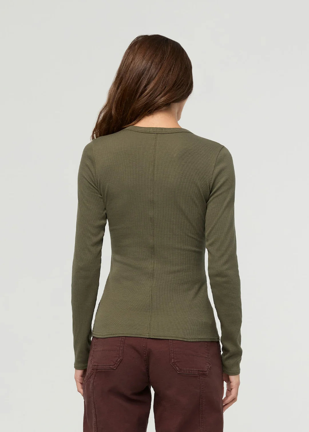 DUER - HAUT HENLEY COTON PIMA CÔTELÉ- VARECH