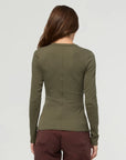 DUER - HAUT HENLEY COTON PIMA CÔTELÉ- VARECH