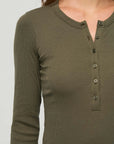 DUER - HAUT HENLEY COTON PIMA CÔTELÉ- VARECH