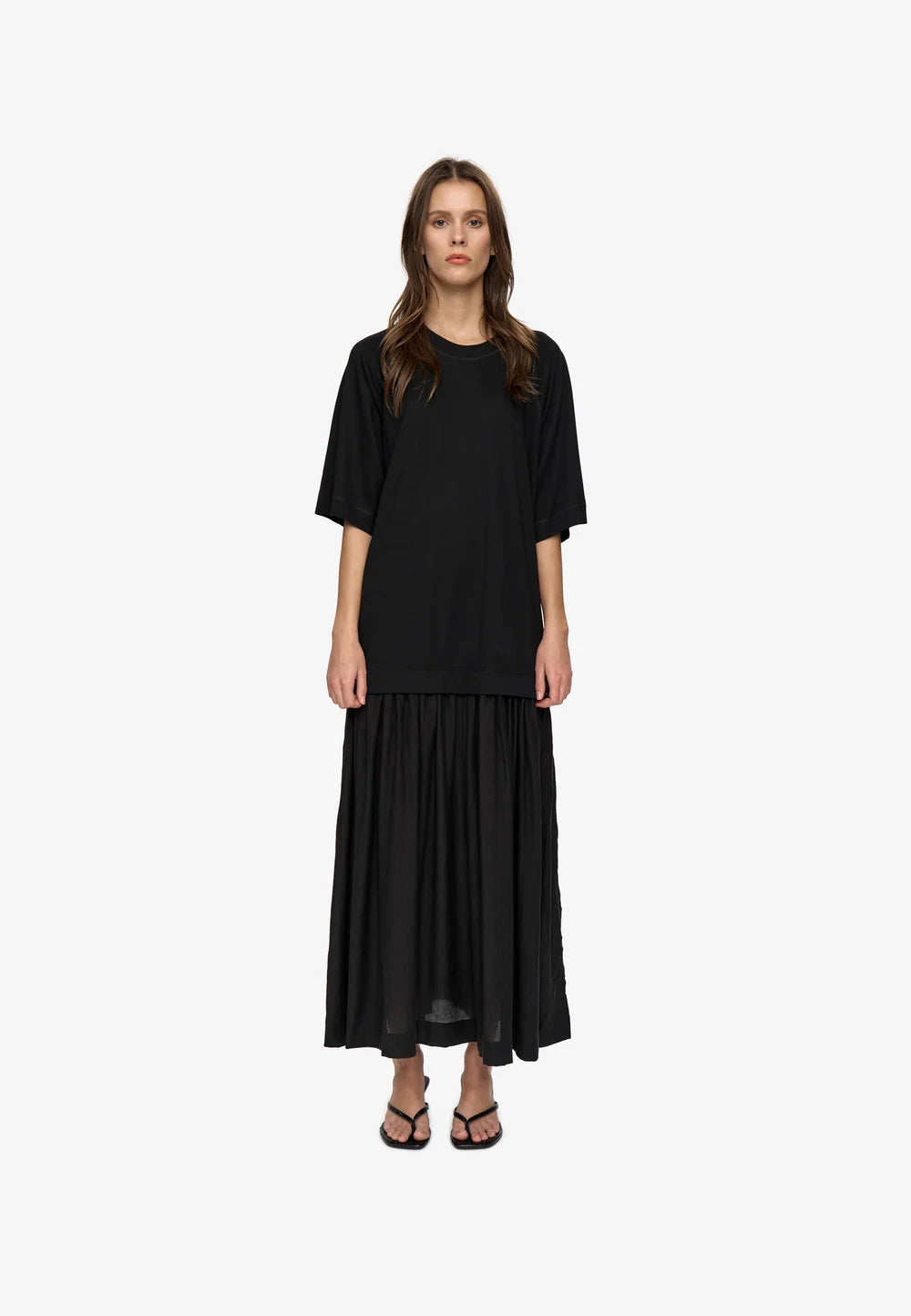MINIMUM - ROBE LONGUE WILEY - NOIR - AH26