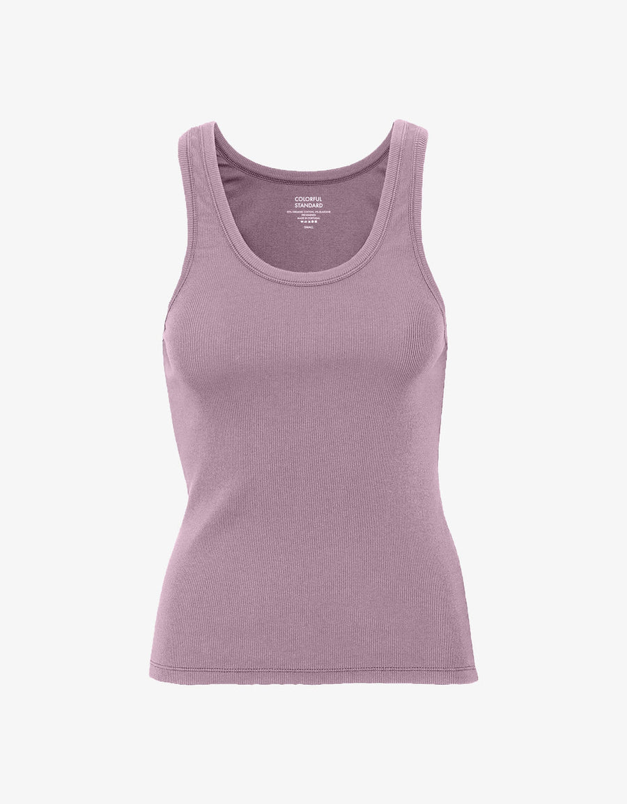 COLORFUL STANDARD - RIB TANK TOP - PEARLY PURPLE