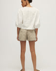 MELISSA NEPTON - ZAHRA TOP - OFF-WHITE - SS25