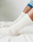 Q FOR QUINN - CHAUSSETTES SANS TEINTURE - NATUREL