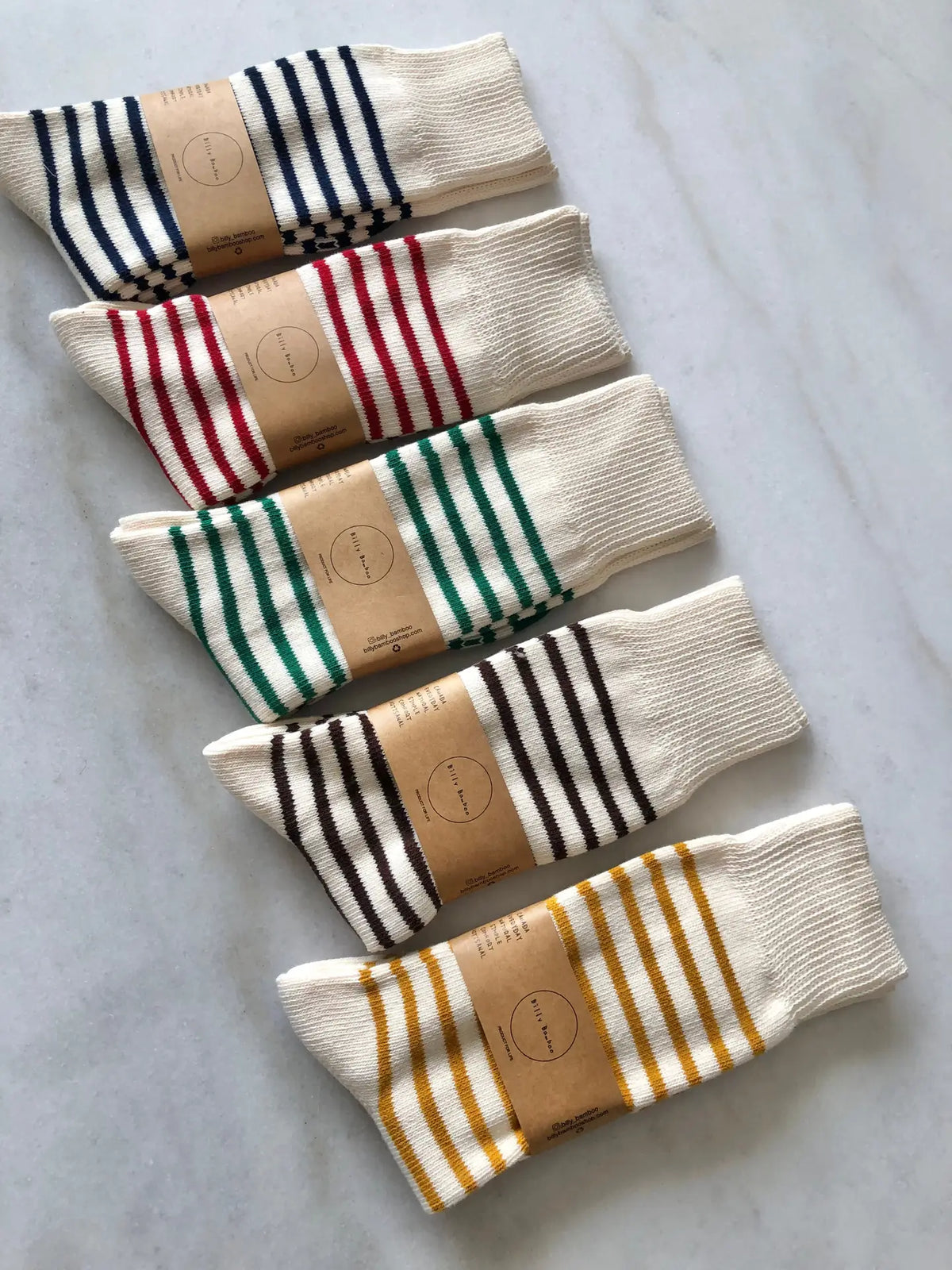 BILLY BAMBOO - CHAUSSETTES HAUTES À RAYURES MAKINO