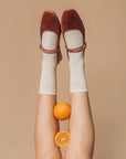 Q FOR QUINN - CHAUSSETTES SANS TEINTURE - NATUREL