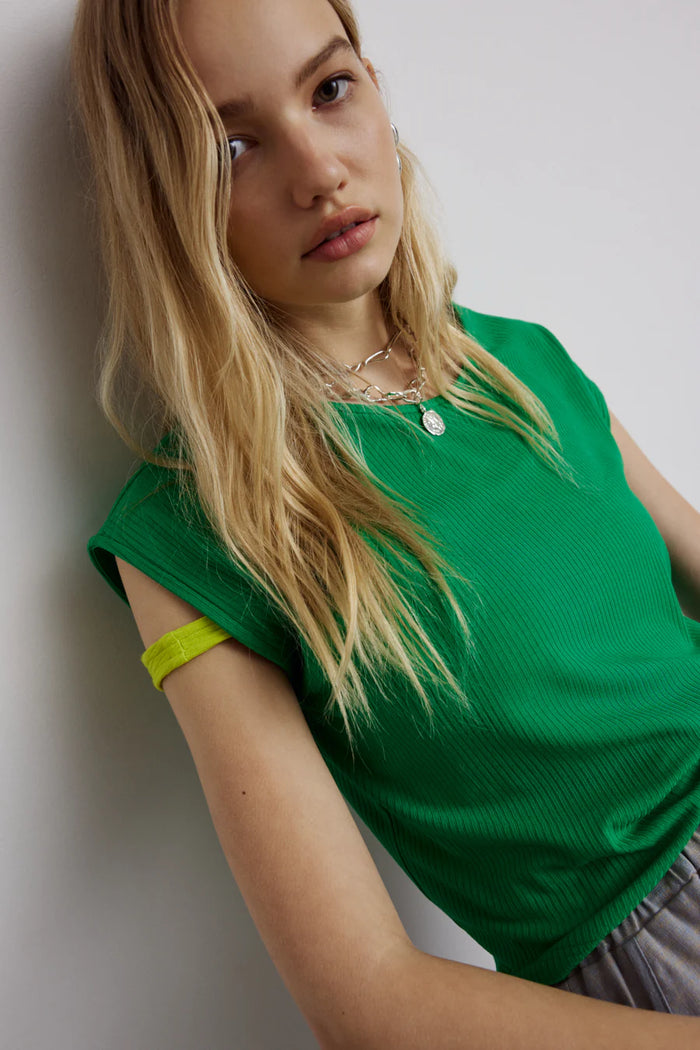 EVE GRAVEL - ALONSO TOP - LUCKY GREEN - SS24