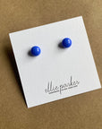 ELLIE PARKER CERAMICS - BOUCLES D'OREILLE DÔME EN VERRE FONDU