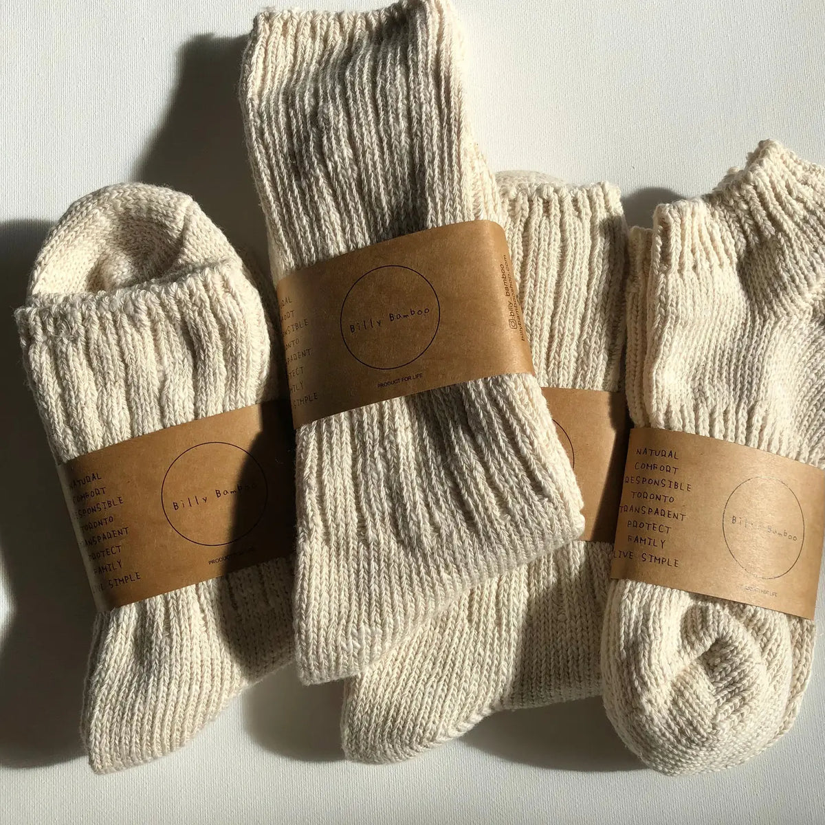 BILLY BAMBOO - CHAUSSETTES COTON FILÉ SLUB