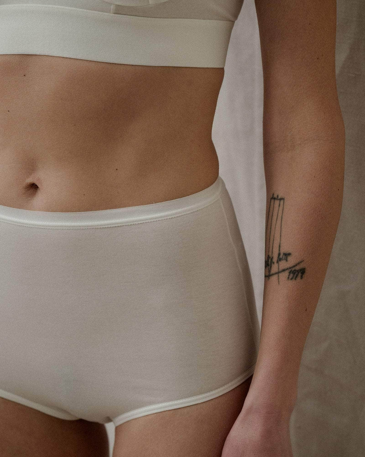 BASERANGE - CULOTTE TAILLE HAUTE - NON TEINT