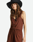BRIXTON - SHORT POLANCO - SEPIA - PÉ24