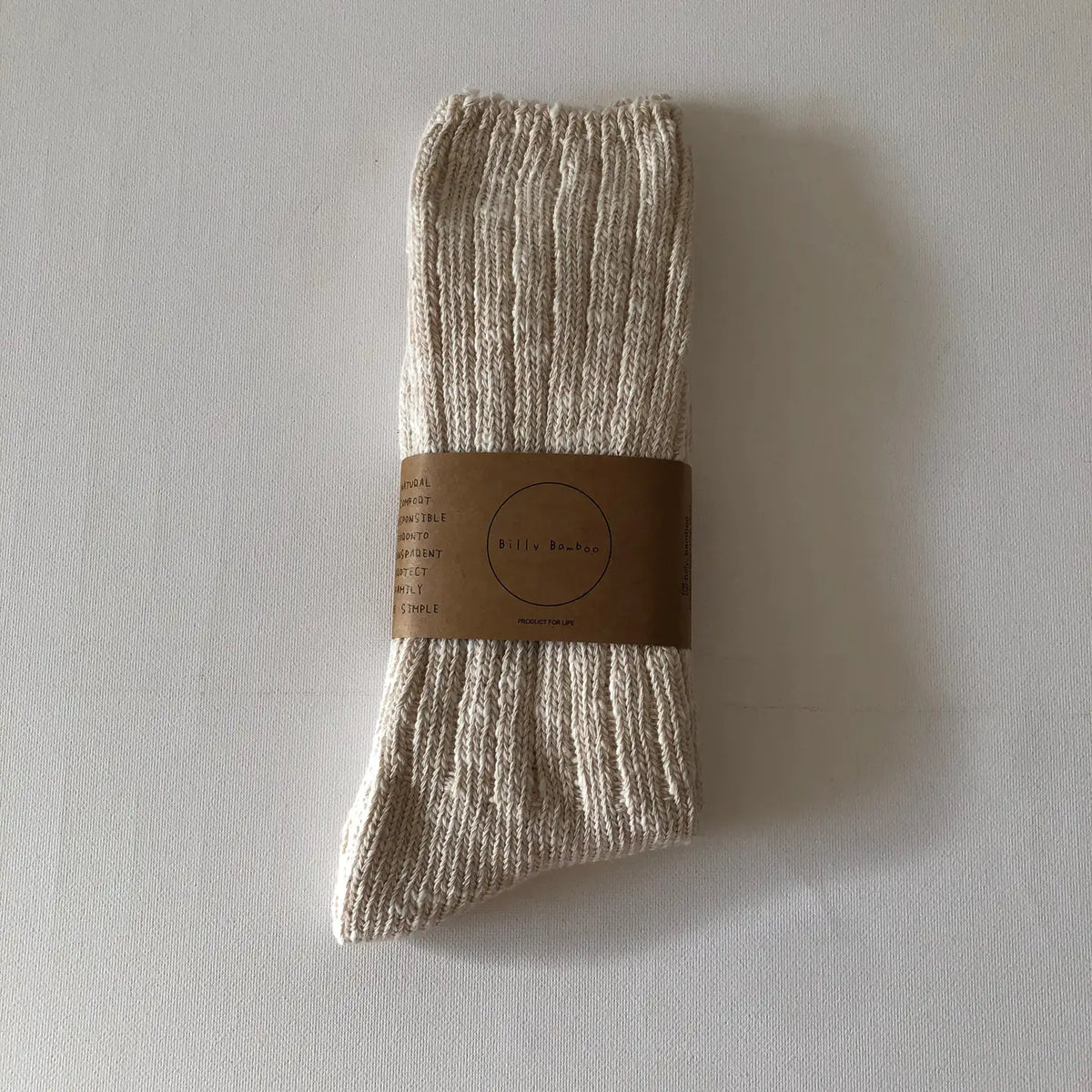 BILLY BAMBOO - CHAUSSETTES COTON FILÉ SLUB