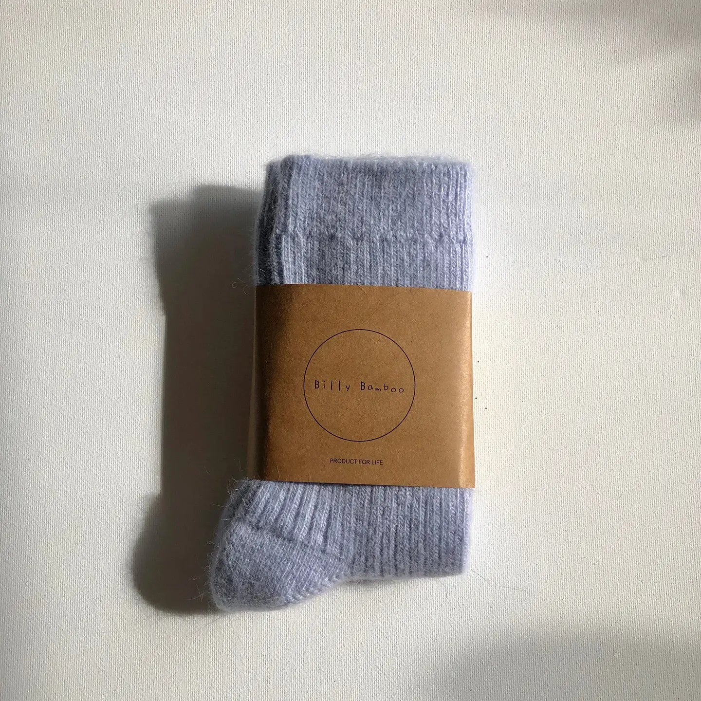 BILLY BAMBOO - CHAUSSETTES ANGORA - SNOW PASTEL