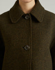 BRIXTOL TEXTILES - MANTEAU EDIE - BRUN - AH25