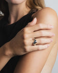 WOLF CIRCUS - BEAN RING - SILVER