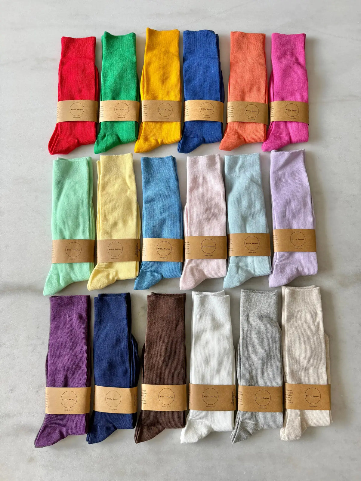 BILLY BAMBOO - CHAUSSETTES HAUTES EN COTON INTELLIGENT
