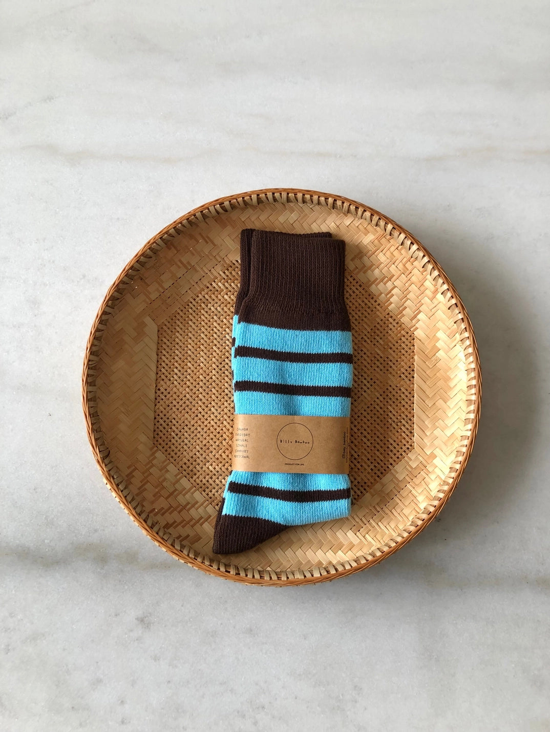 BILLY BAMBOO - CHAUSSETTES HAUTES À RAYURES MAKINO POP