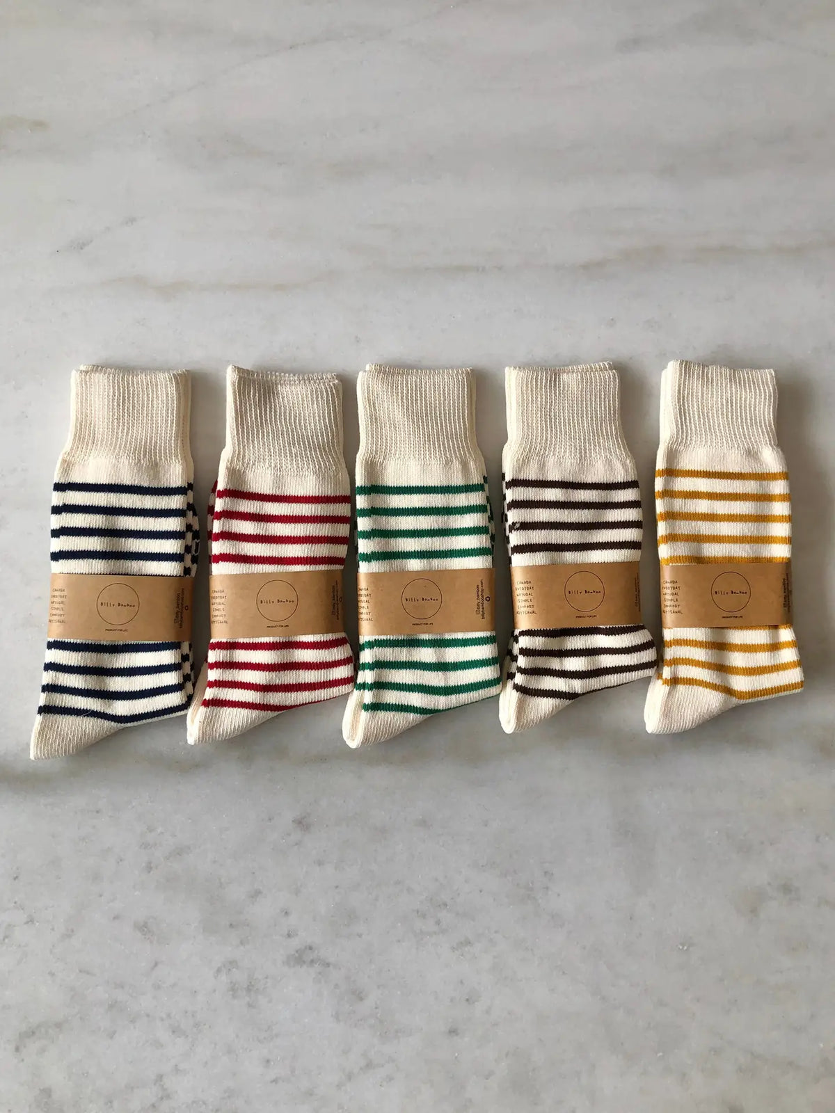 BILLY BAMBOO - CHAUSSETTES HAUTES À RAYURES MAKINO