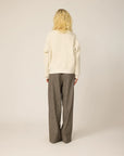CHLO - PANTALON ZAHO - TWEED GRÈGE - AH26