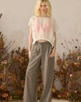 CHLO - PANTALON ZAHO - TWEED GRÈGE - AH26