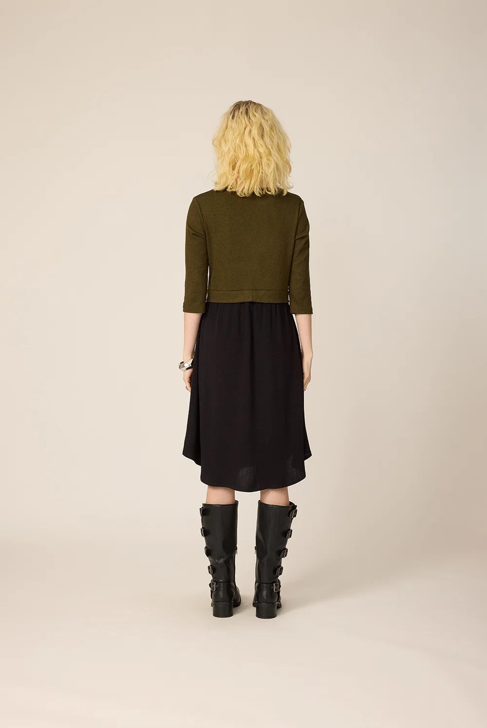 CHLO - PEARL DRESS - MAX RIB OLIVE - FW26