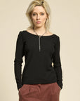 COKLUCH - CONFETTI TOP - BLACK - AH25