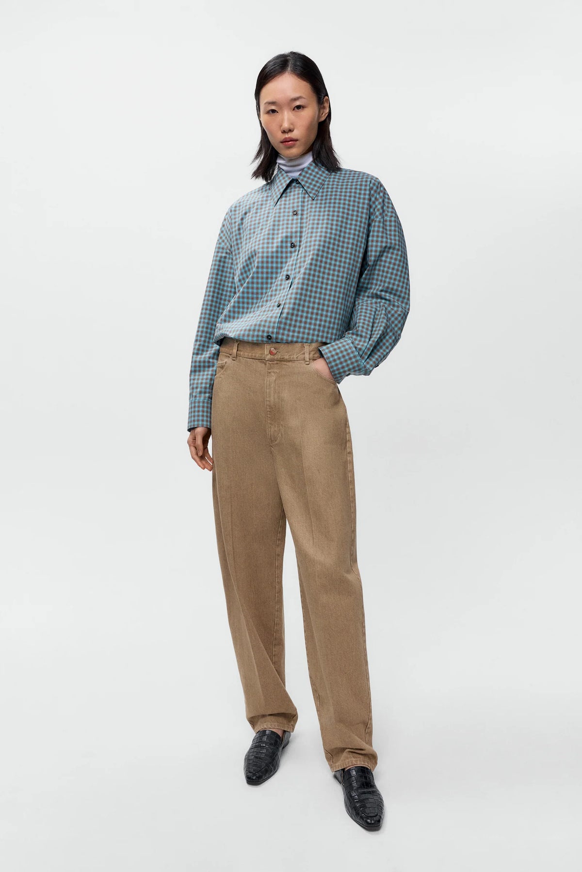 CORDERA - CARROT-CUT JEAN PANTS - BEIGE - FW26