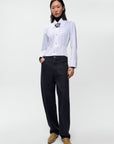 CORDERA - PANTALONS CAROTTE EN JEAN - NOIR - AH26