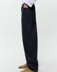 CORDERA - PANTALONS CAROTTE EN JEAN - NOIR - AH26