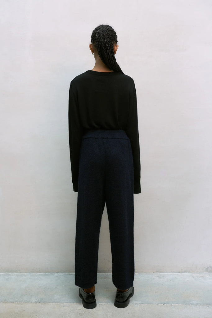 CORDERA - BABY ALPACA PANTS - NAVY - FW23