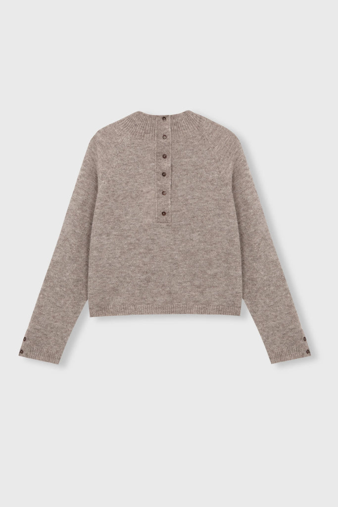 CORDERA - PULL POLO BÉBÉ APLAGA - TAUPE - AH23