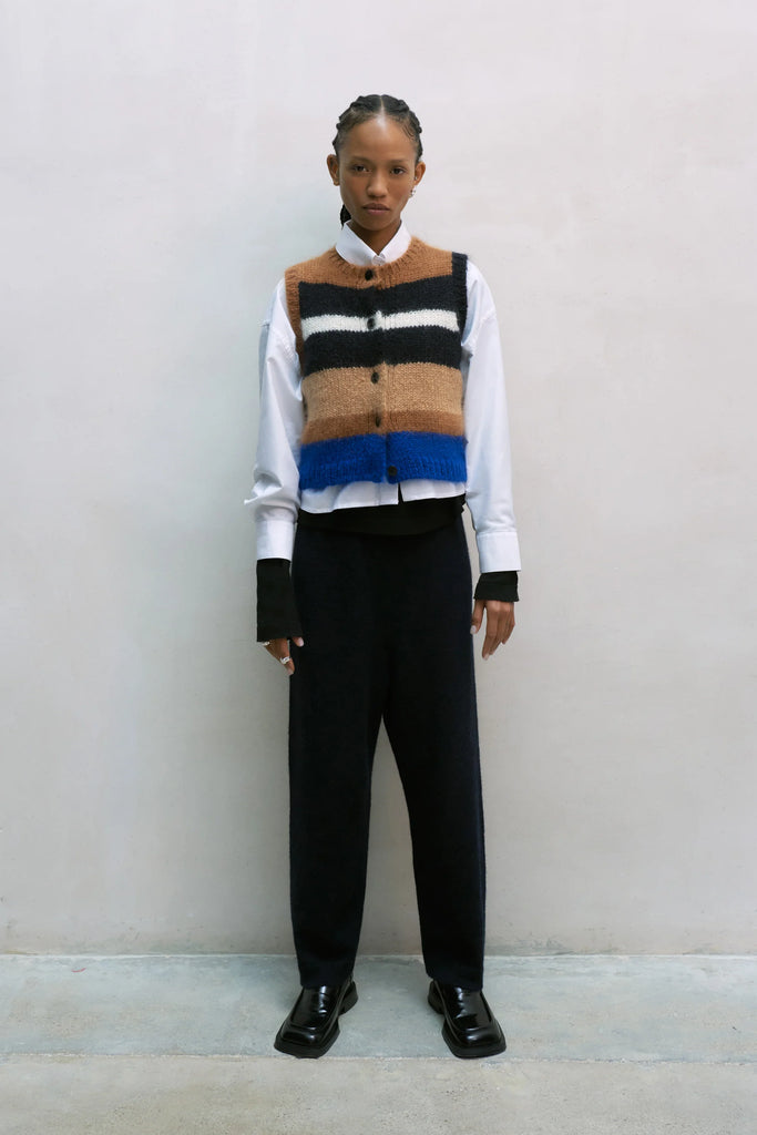 CORDERA - GILET MOHAIR - RAYÉ - AH23