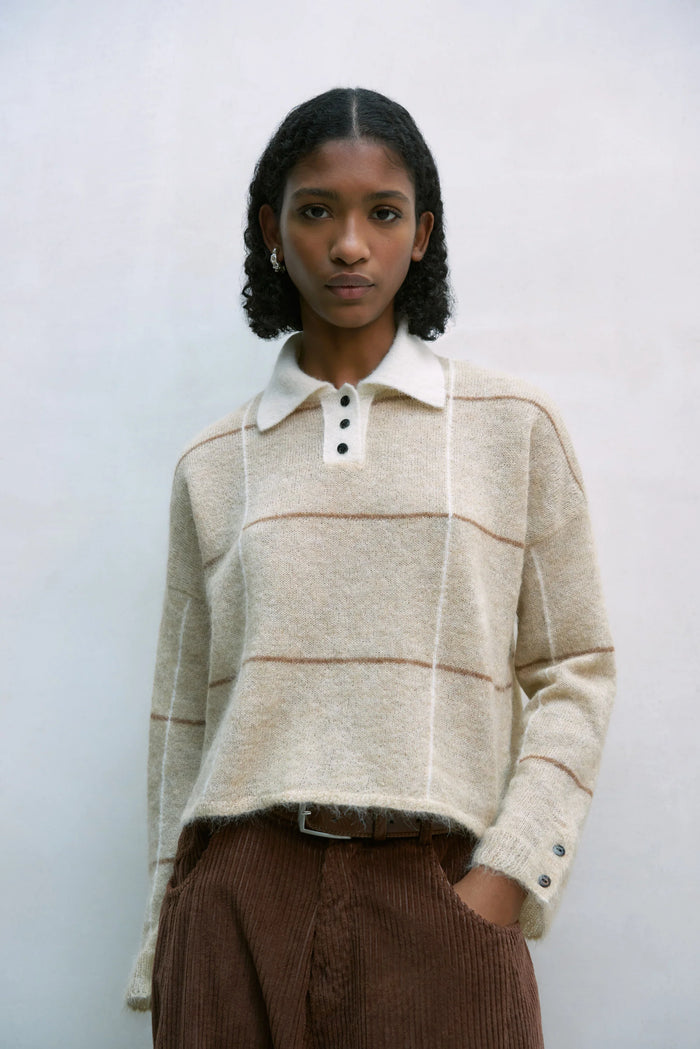 CORDERA - POLO SURI SWEATER - AVENE - FW23