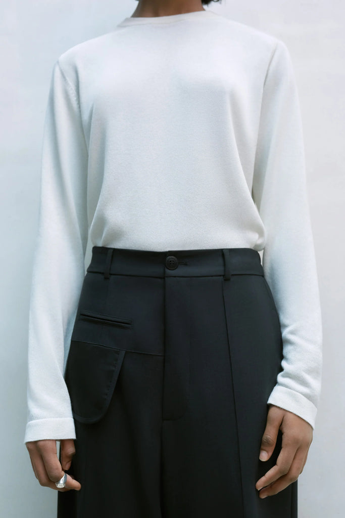 CORDERA - PANTALON TAILLEUR AVEC COUTURE - NOIR - AH23